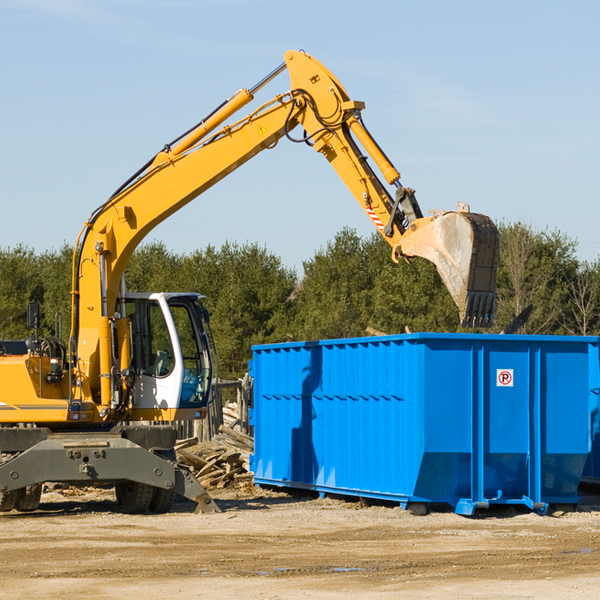 are there any restrictions on where a residential dumpster can be placed in Perry ME